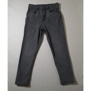 American Eagle Mom Jean Women's size 6 Black Denim Jeans Stretch